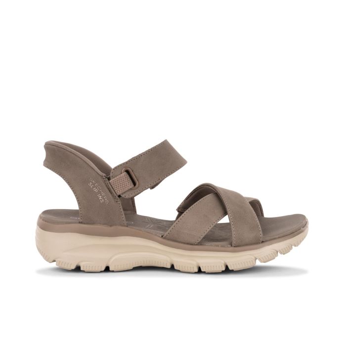 Sandali sportivi beige da donna Hand free Slip-ins Relaxed Fit