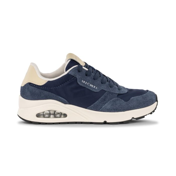 Sneakers uomo blu da palestra Skechers Uno - Vintage Dayz