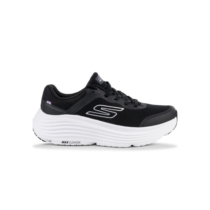 Sneakers chunky nere da donna Skechers Max Cushioning con tomaia in mesh