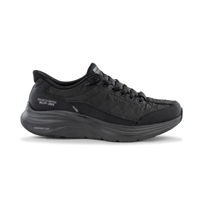 Sneakers uomo da palestra nere e blu Skechers Slip-ins con Contour Foam