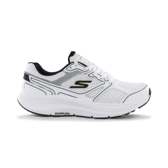 Sneakers uomo bianche da palestra Skechers Consistent 2.0 con dettagli neri