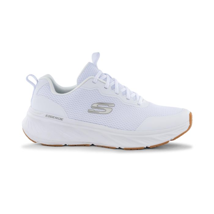 Sneakers uomo bianche da palestra in tessuto mesh traspirante Skechers Edgeride