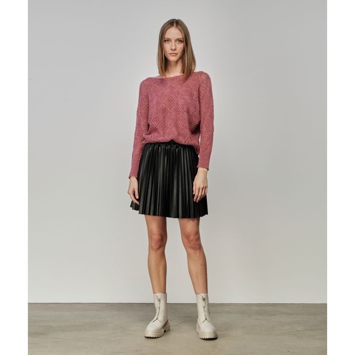 Cardigan beige lungo con viscosa