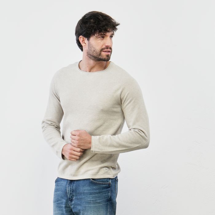 Maglioncino beige leggero in cotone