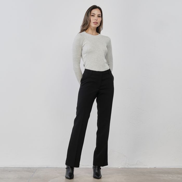 Pantaloni eleganti neri lunghi da donna