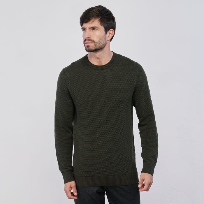 Maglioncino verde da uomo in cotone