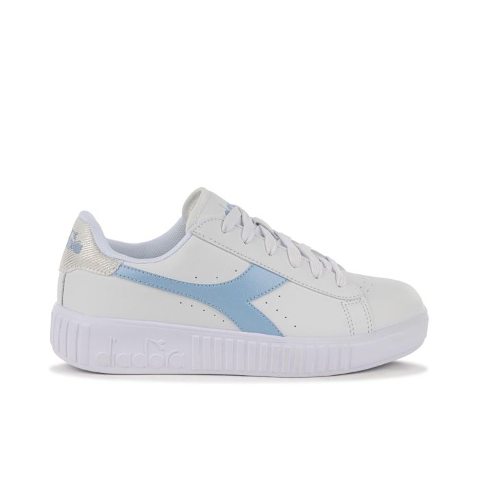 Sneakers tennis bianche da ragazza Game Step con dettaglio colorato