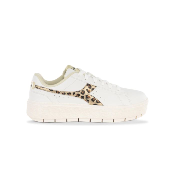 Sneakers da donna con suola platform e dettaglio animalier