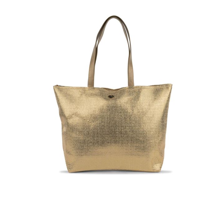 Shopper mare oro da donna con doppio manico
