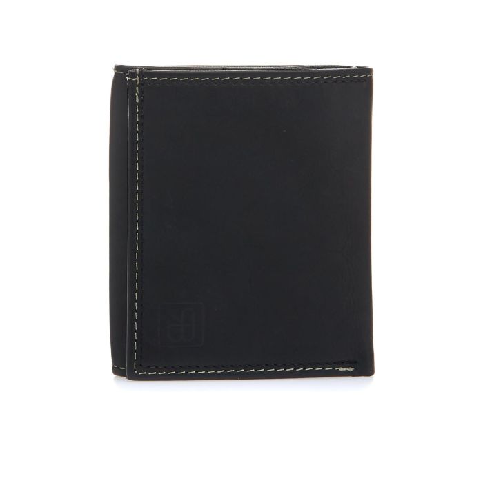 Portafoglio uomo grigio con porta carte interno