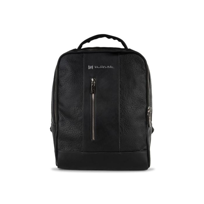 Zainetto nero da donna con tasca con zip