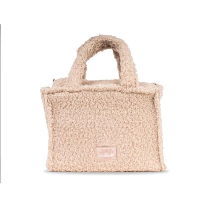 Borsetta rosa da donna in peluche