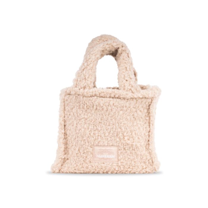Mini bag rosa da donna in peluche