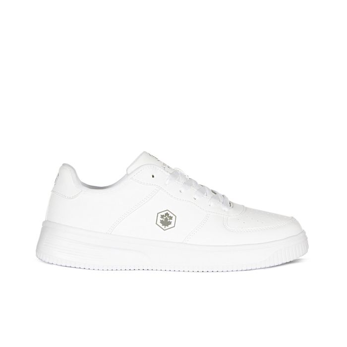 Sneakers bianche con logo laterale