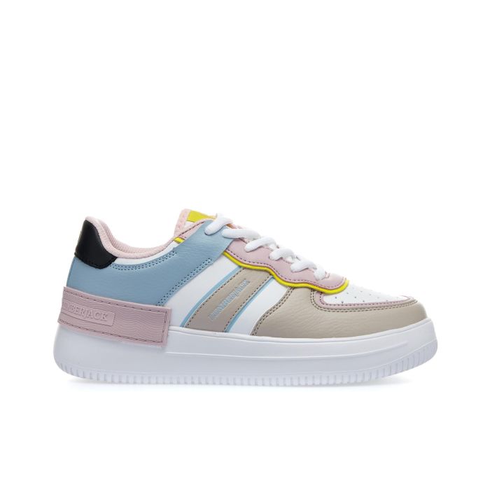 Sneakers Freya bianche e multicolor con suola platform