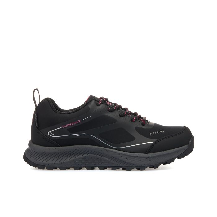 Scarponcini da trekking neri con dettagli a contrasto da donna