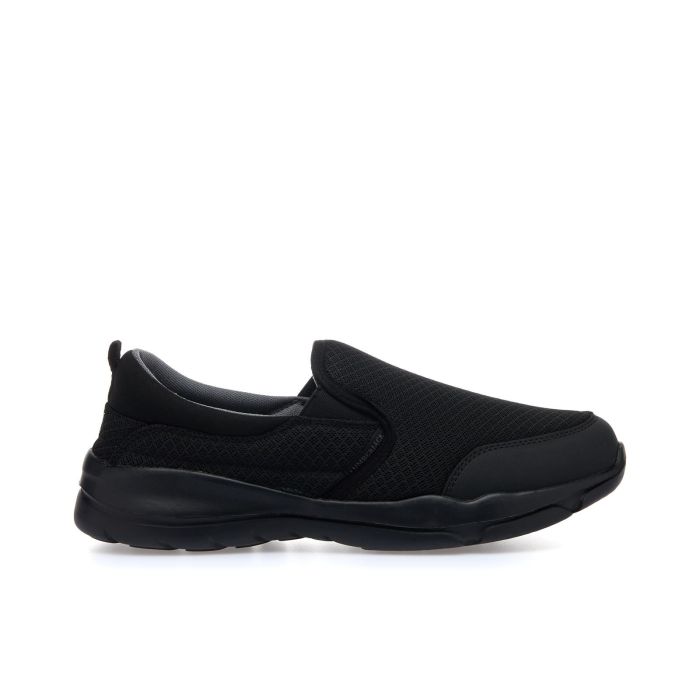 Sneakers slip-on nere in tessuto
