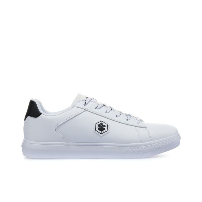 Sneakers bianche con logo laterale