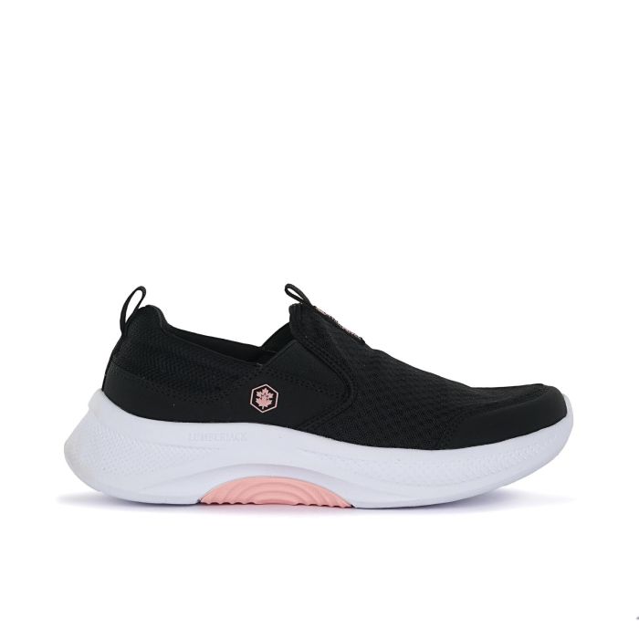 Sneakers slip-on nere con logo