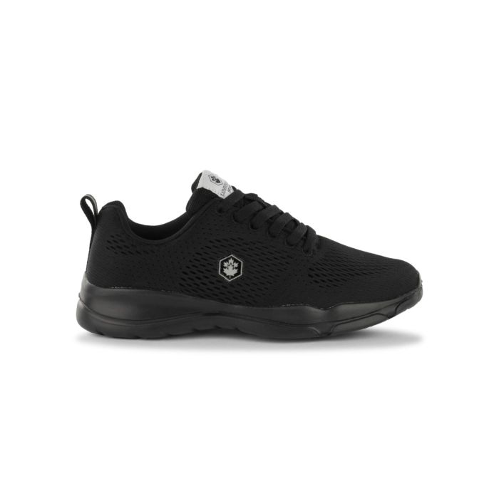 Sneakers sportive nere da donna in tessuto mesh traspirante Lumberjack