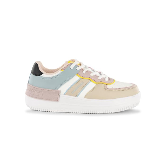 Sneakers multicolore da donna con inserti pastello e suola platform Lumberjack