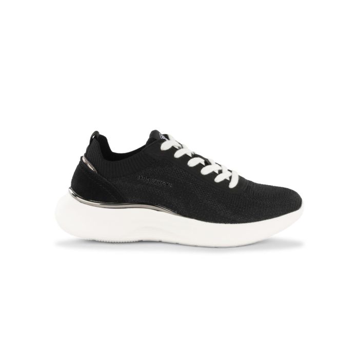 Sneakers nere da donna in tessuto knit con dettagli silver Lumberjack