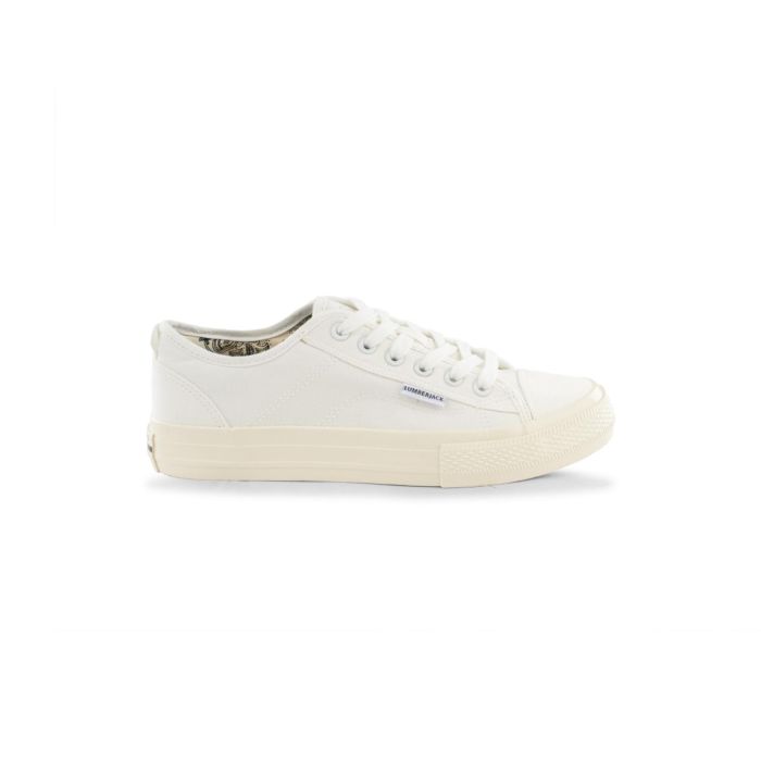 Sneakers Lumberjack bianche da donna in tela