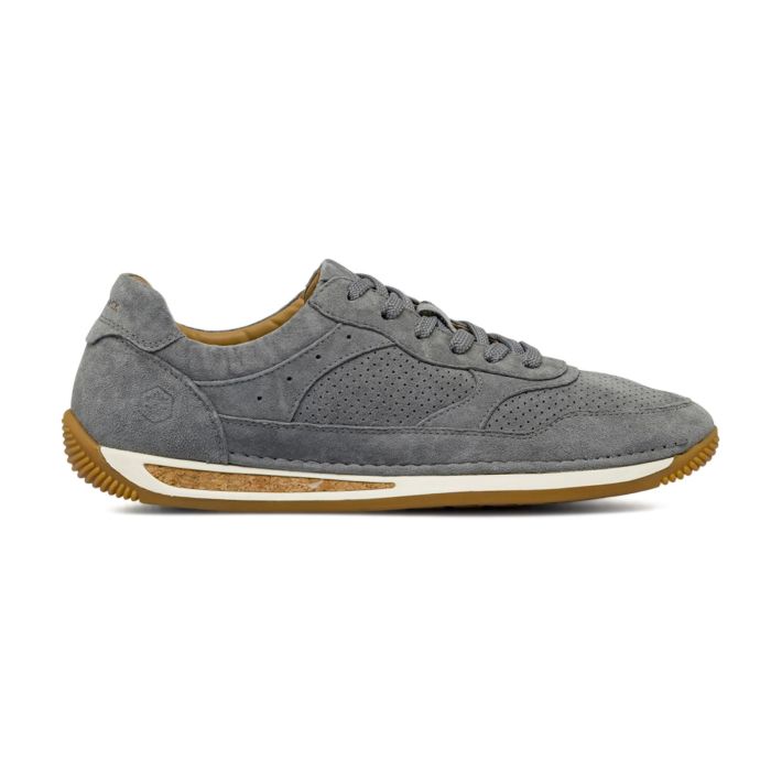 Sneakers da uomo grigie in pelle effetto scamosciato Lumberjack