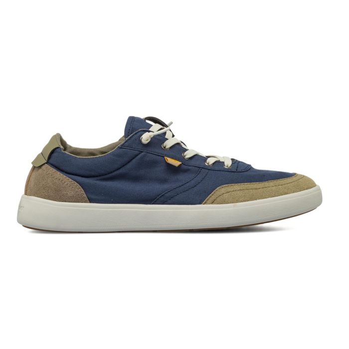 Sneakers da uomo blu in tessuto con dettagli effetto scamosciato Lumberjack