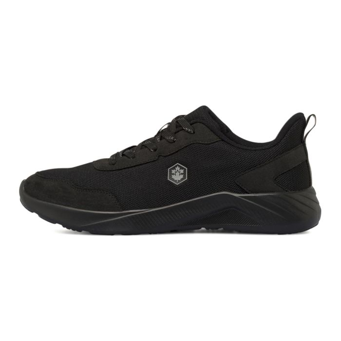 Sneakers nere da uomo in tessuto traspirante con logo Lumberjack