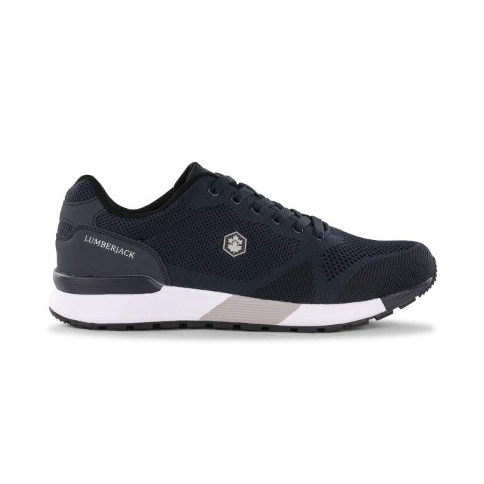 Sneakers blu da uomo con inserti in mesh Lumberjack