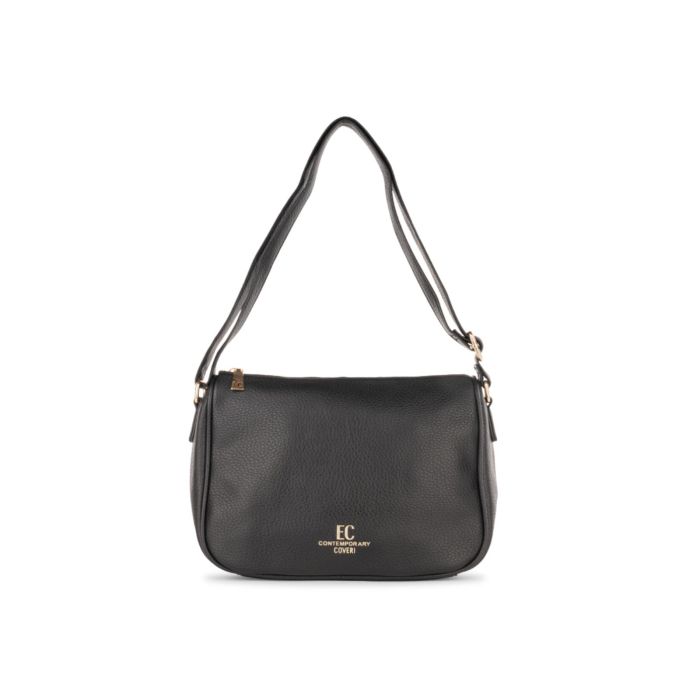 Borsa nera da donna con tracolla regolabile