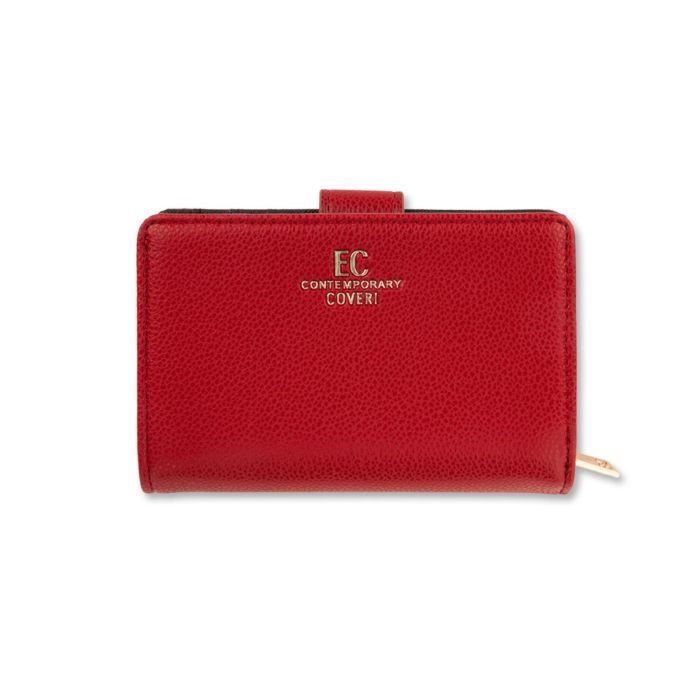 Portafoglio rosso da donna con logo