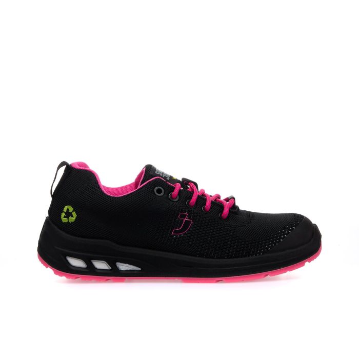 Scarpe antinfortunistiche S1P nere e arancioni Eco Fitz da donna