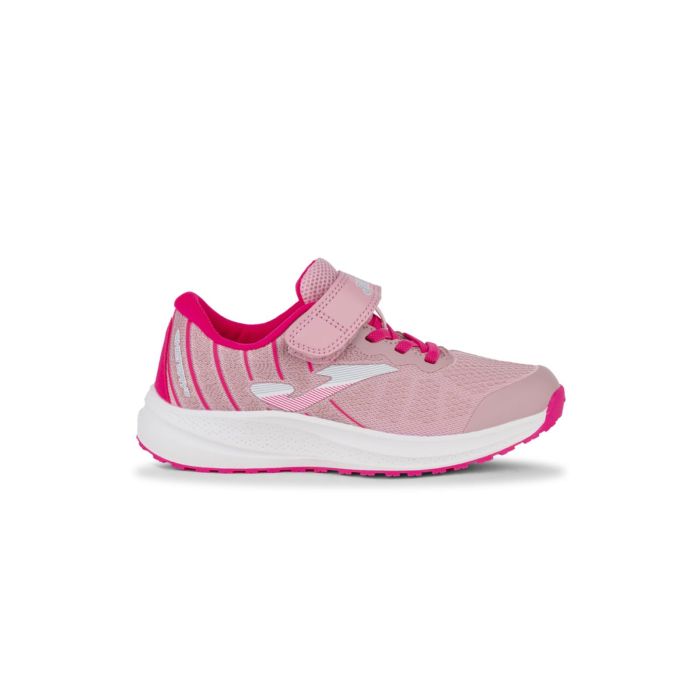 Scarpe da ginnastica rosa da bambina con chiusura a strappo Joma
