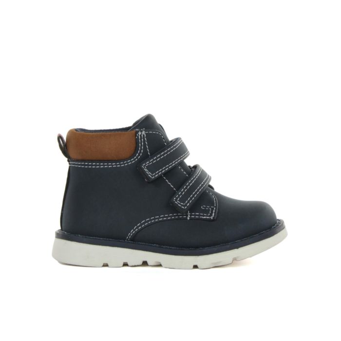 Scarponcini blu da bimbo con doppio velcro