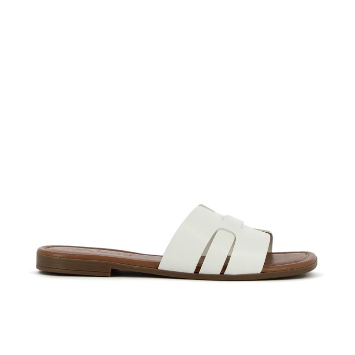 Ciabattine bianche con fibbia