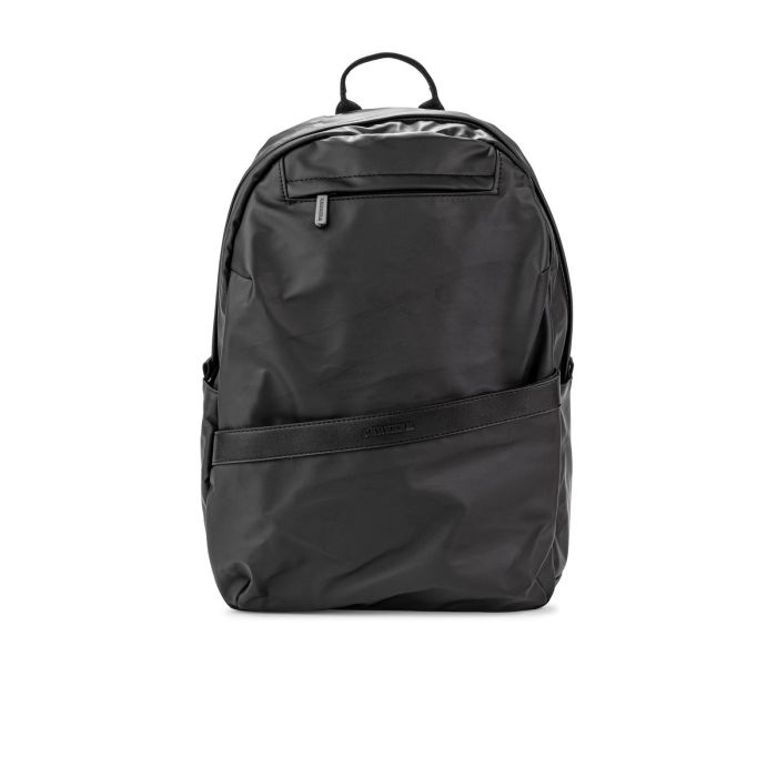 Zaino nero da uomo con tascone frontale