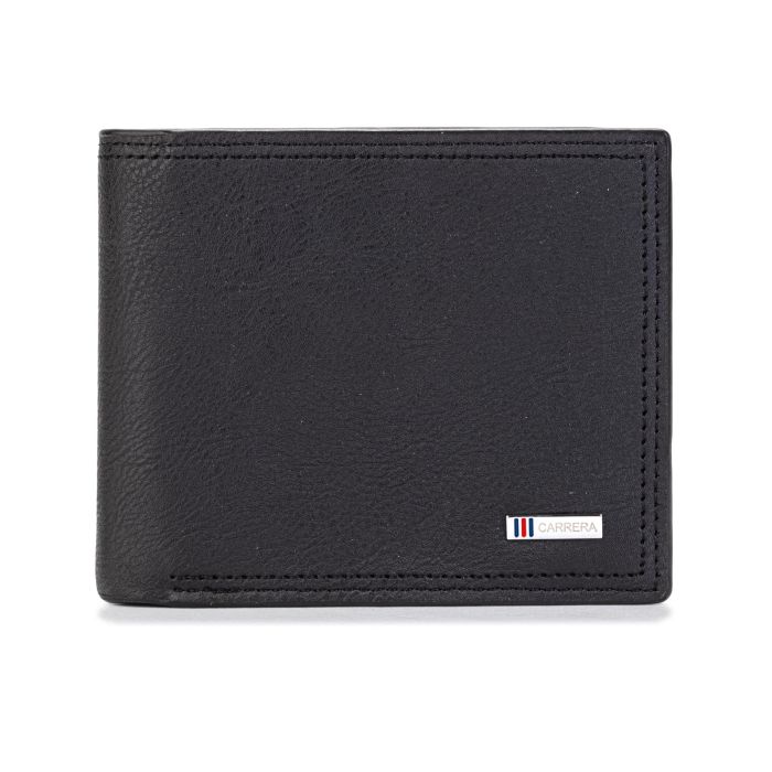 Portafoglio nero da uomo con logo