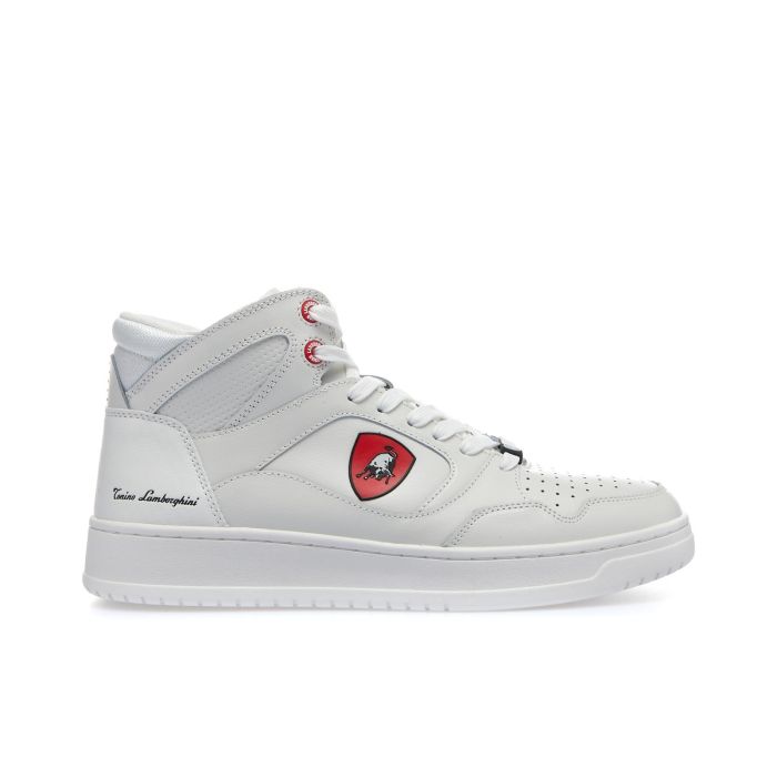 Sneakers uomo alte da basket bianche