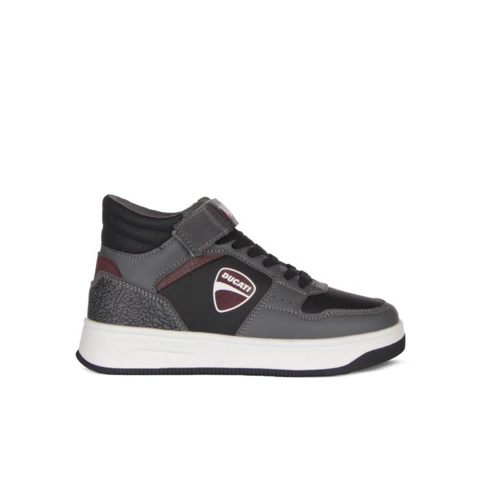 Sneakers basket nere e grigie da bambino modello Loco X