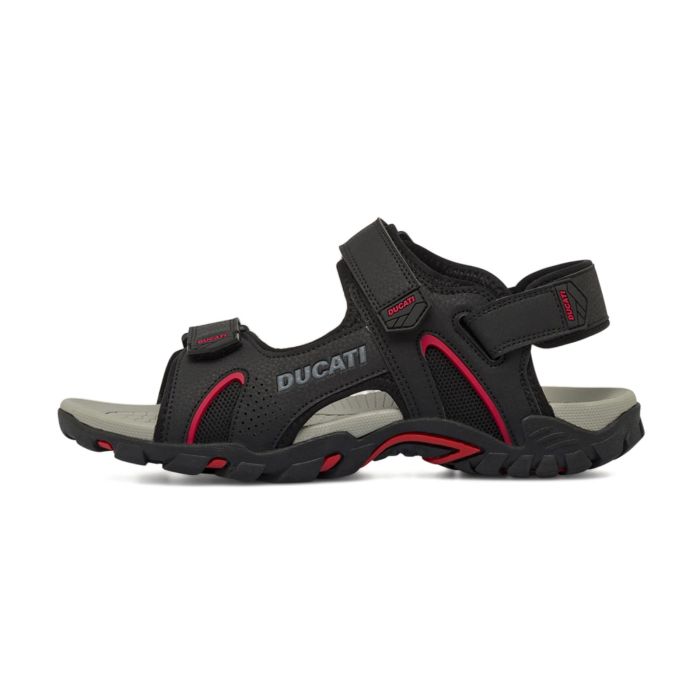 Sandali sportivi neri da uomo con strappo