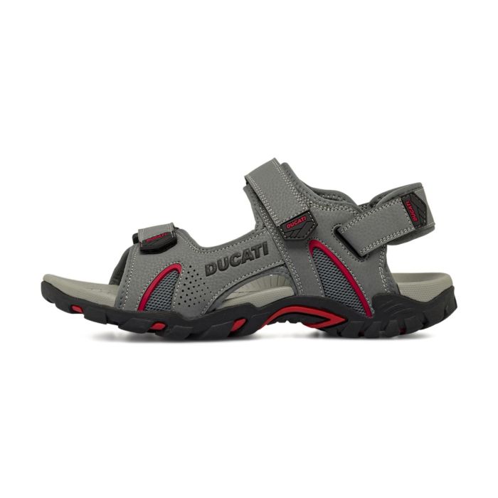 Sandali sportivi grigi da uomo con strappo