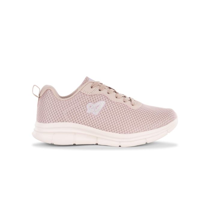Sneakers rosa da palestra da donna con logo