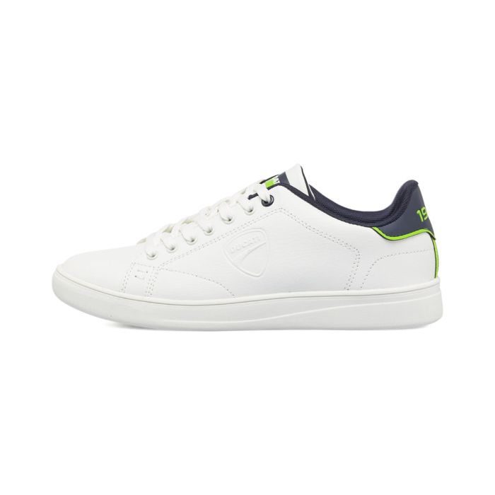 Sneakers tennis bianche Ducati Slick da uomo con logo