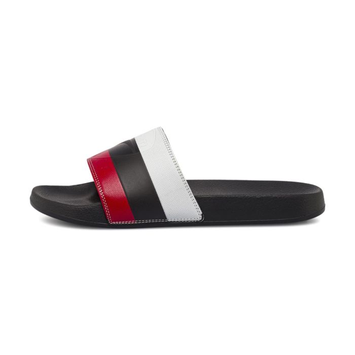 Ciabatte a fascia mare da uomo sportive tricolore nero rosso e bianco Ducati