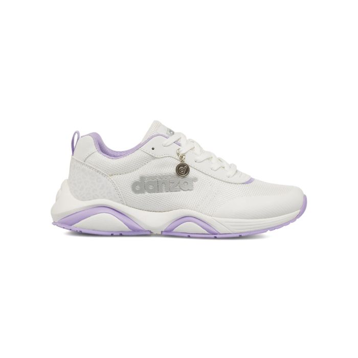 Sneakers bianche e viola donna Dimensione Danza da palestra con logo