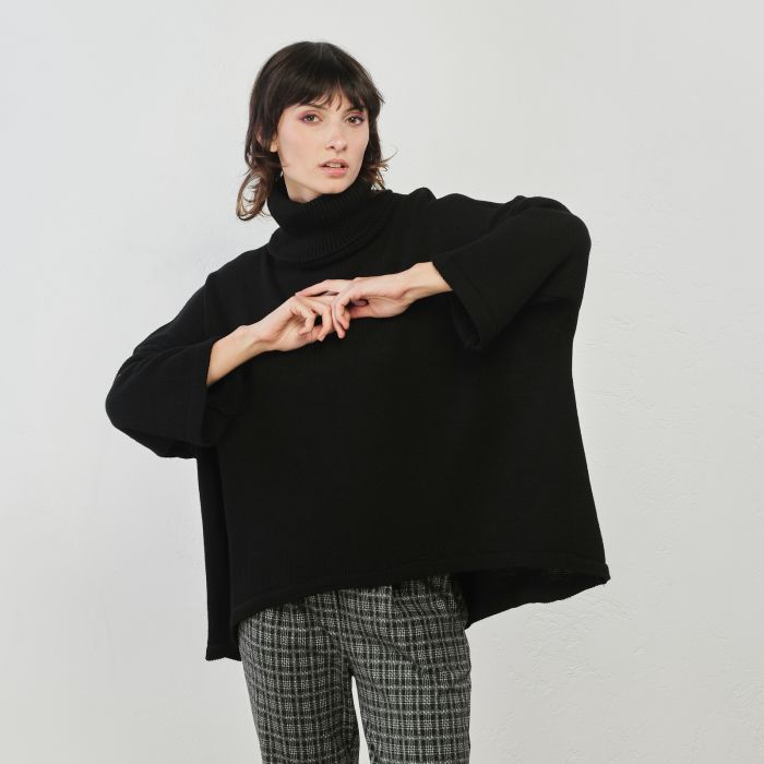 Dolcevita nero ampio