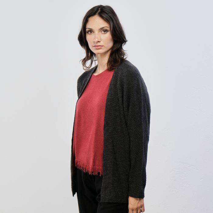 Cardigan grigio antracite