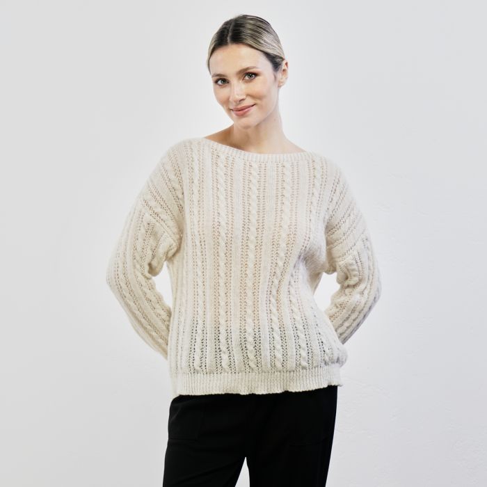 Maglioncino bianco con ricami